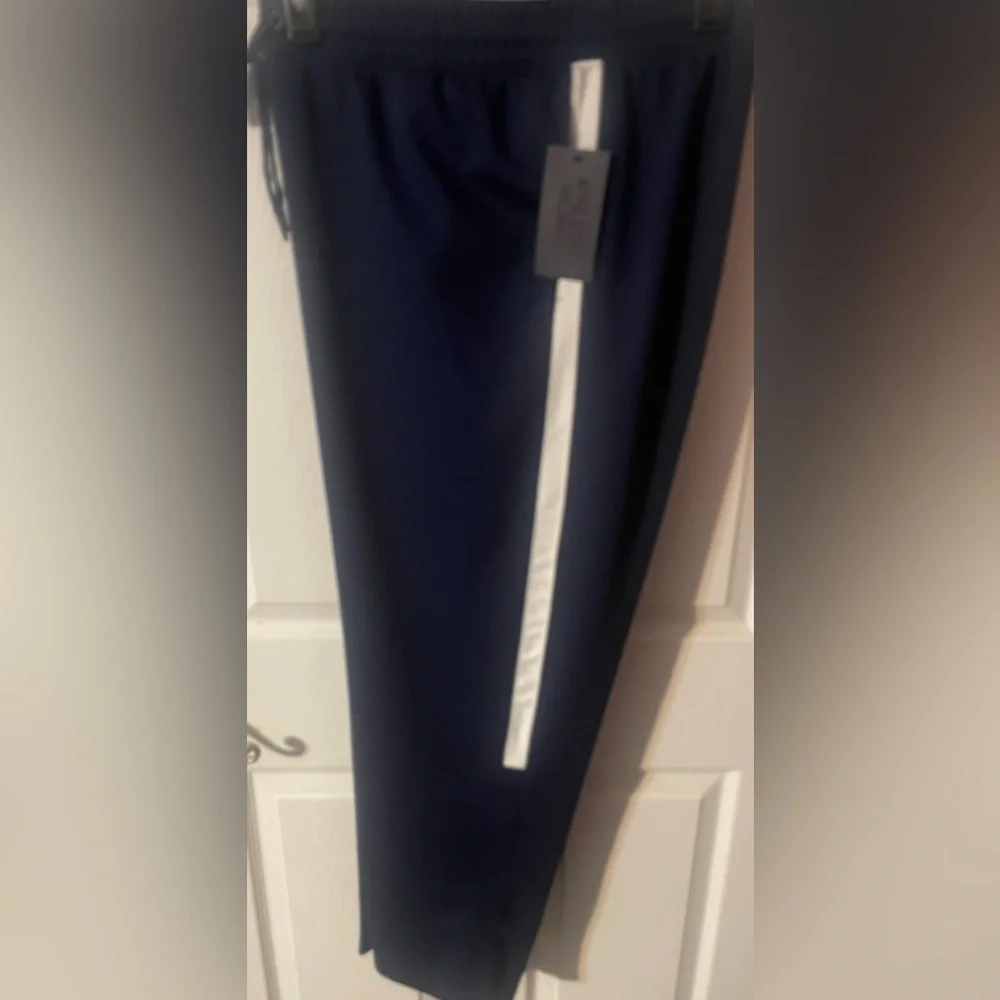 NWT Athletic Works Men’s Blue‎ Tricot Track Pants 2XL Active Joggers
